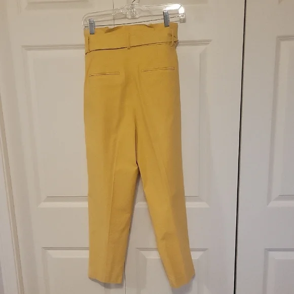Ann Taylor Yellow Tie-Waist Trousers - Picture 7 of 10